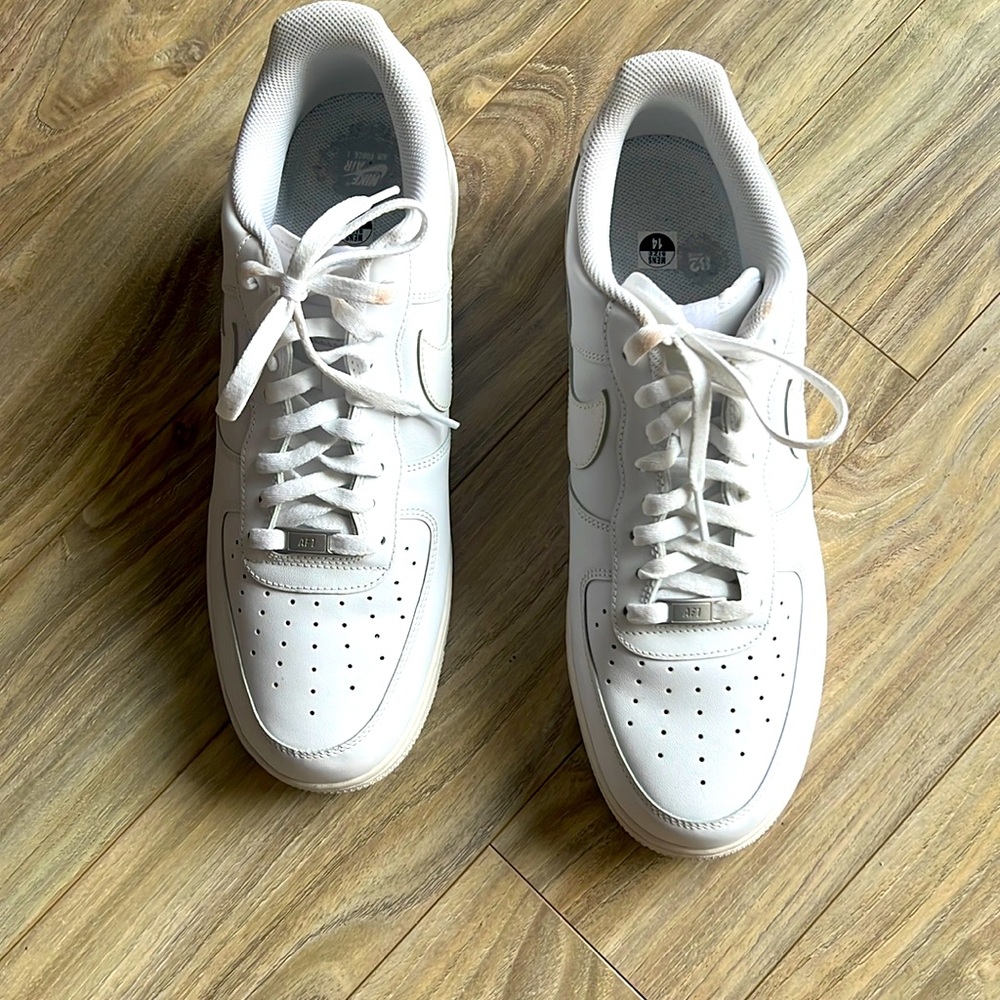 White Air Force ones size 14 men’s